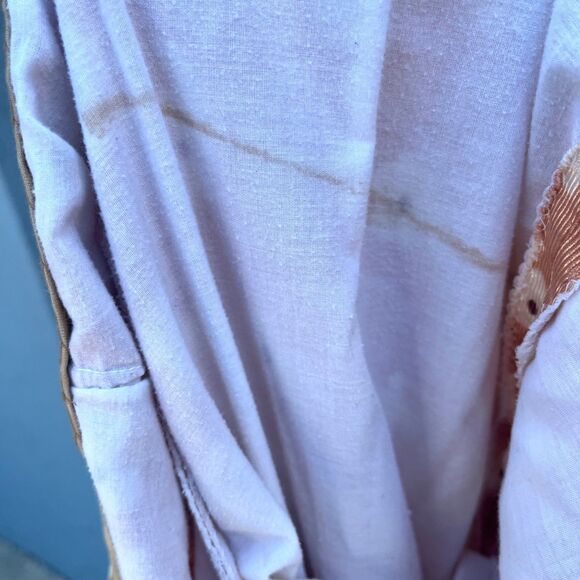 Vintage 70s Pants groovy floral flower hippie pop art flare capris Size small - Picture 7 of 15